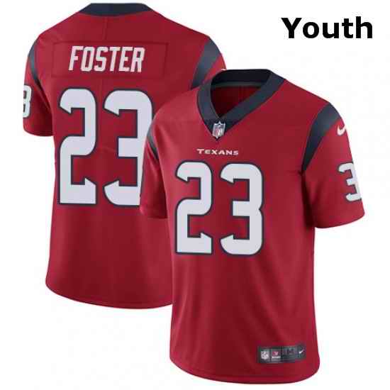 Youth Nike Houston Texans 23 Arian Foster Limited Red Alternate Vapor Untouchable NFL Jersey